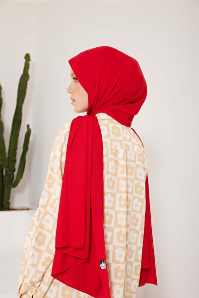 Gülsoy Kadın Krep Şal Kırmızı - 3