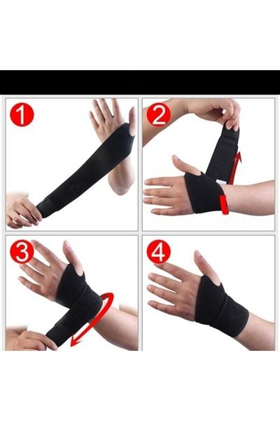 BELLFLEKSS Hand Wrist Bandage 2 Pieces Women