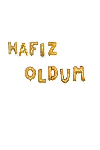 Happyland 40 Cm I Got Memory Graduation Balloon Set with Written Foil Balloons