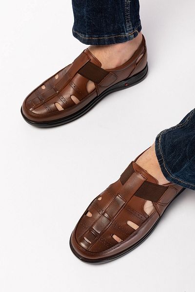maximoda Γνήσιο Δερμάτινο Ορθοπεδικά Καλοκαιρινά Ανδρικά Παπούτσια