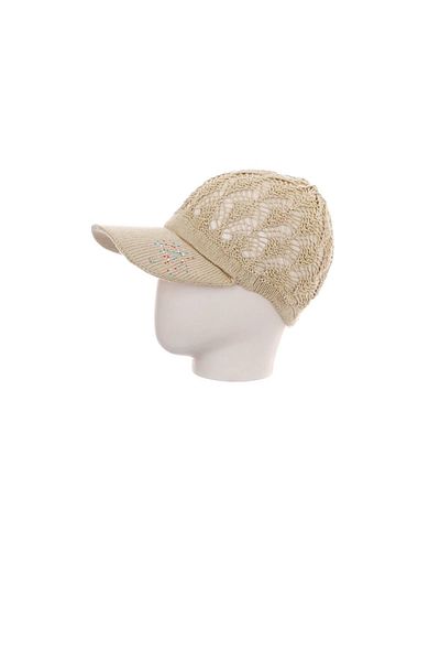 Fonem Net Knitted Cap Beige Fo 101