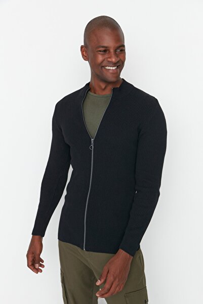Trendyol Collection Cardigan - Black - Regular fit