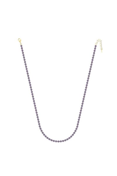 Merano Design 4mm Mor Su Yolu Kolye