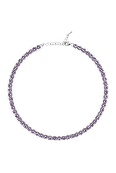 Merano Design 5 mm Mor Su Yolu Choker