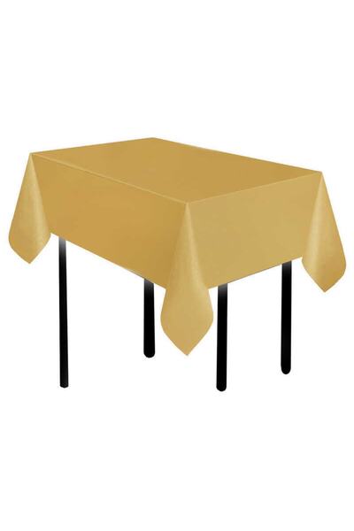 Acar Süs مفرش طاولة أصلي سادة باللون الذهبي - 137x183 سم، قطعة واحدة