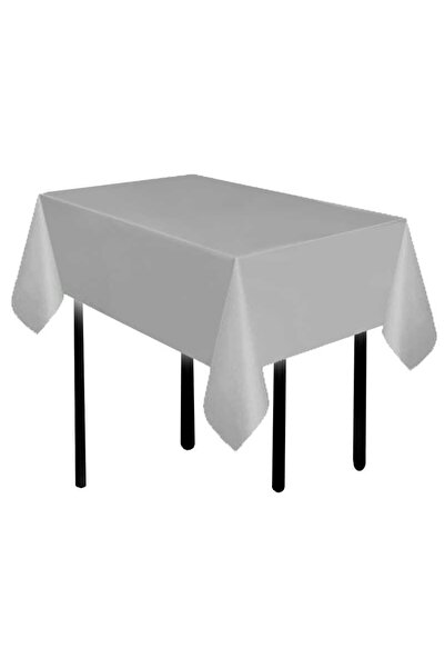 Acar Süs غطاء طاولة مستطيل الشكل مقاس 137×183 سم لون فضي