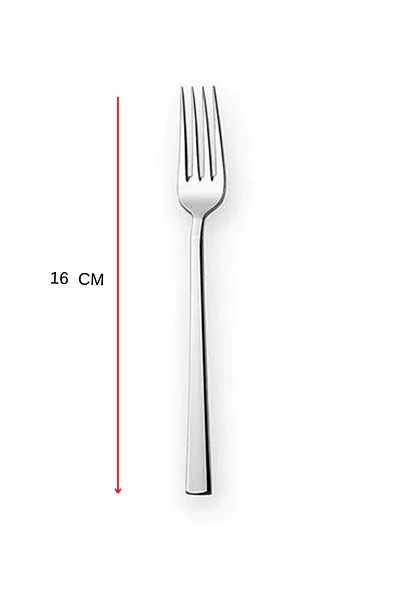 QNİAY Luxury Sweet Fork 18/10 Steel 6 PiecesCafe Home Restaurant Restaurant Hotel
