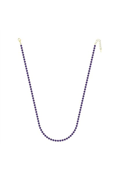 Merano Design 4mm Lila Su Yolu Kolye