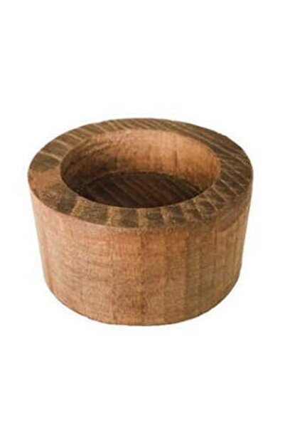 Genel Markalar Ağaç Kütük Tealight Mumluk Yuvarlak Naturel 1 Adet