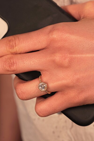 Adil İdil Kuyumculuk 14 Ayar Yuvarlak Kesim Tektaş