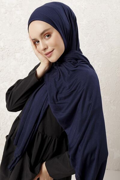 Nilbutik Şal Bumbac Pieptănat Sky Bleumarin