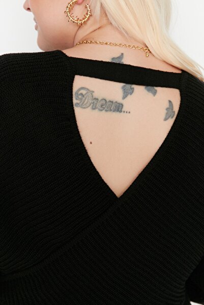 Trendyol Curve Rochie neagra din tricotaje