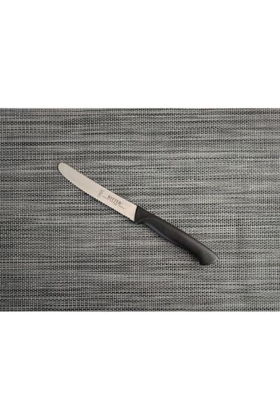 Solingen Tırtıklı Sebze Bıçağı Siyah