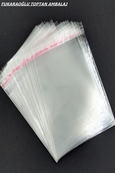 FUKARAOĞLU POŞETÇİ 10\/15 Clear Tape Gelatin - Adhesive Bag 1000 Pieces