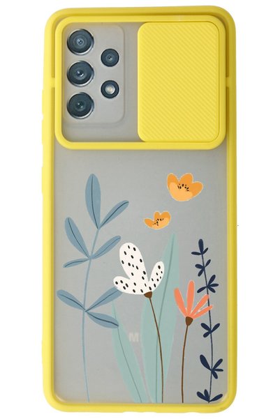WANNA PROTECT Silicone Case for Samsung Galaxy A72 Yellow Camera Protection S...