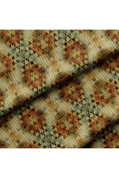 CANİLA Digital Printed Upholstery Sofa Fabric, Throw Pillow, Cushion Covering. Premium Fabric