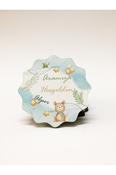 dnsl grup Isimli Ahşap Bebek Magnetleri 25 Adet