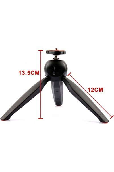 Asfal Yt 228 Telefon Kamera Uyumlu Katlanabilir 13,5 Cm Mini Tripod Selfie Çu...