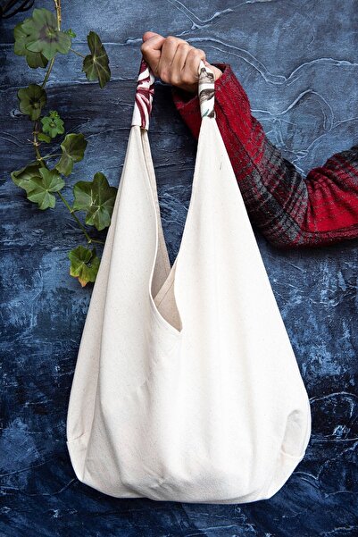 Anı Home Natural Bag Keten Omuz Ve Plaj Çantası