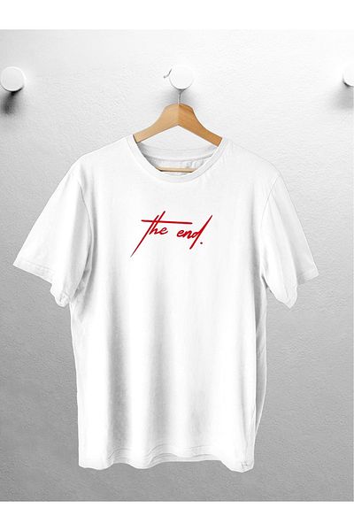 CANDEL Oversize T-shirt White The End Printed