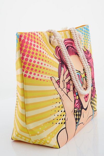 Askıcı Geantă de plajă cu model Popart