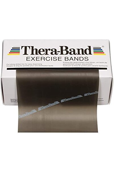 THERABAND Siyah Egzersiz Pilates Bandı Lastiği 1.5 Metre Kesme