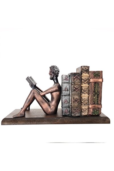 Gift Garden Kitap Okuyan Insan Kitap Figürlü Biblo Özel Tasarım