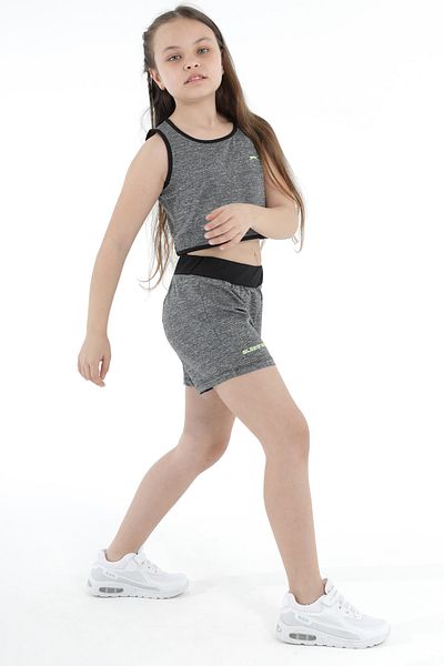 Slazenger Σετ κοριτσίστικη φόρμα Desta Dark Grey
