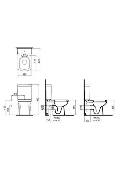 Bien Duvara Sıfır Klozet Iç Takım ve Kapak