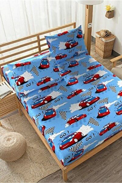 SNR HOME COLLECTION Trolley Cotton Single Children's Room Elastic Sheet Set
