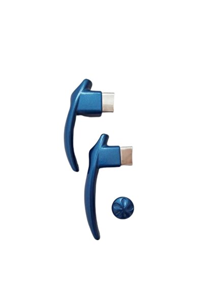 Butikdekor Parlament Mavi Çaydanlık Sapı Çaydanlık Kulpu Seti Demlik Kulp Set...