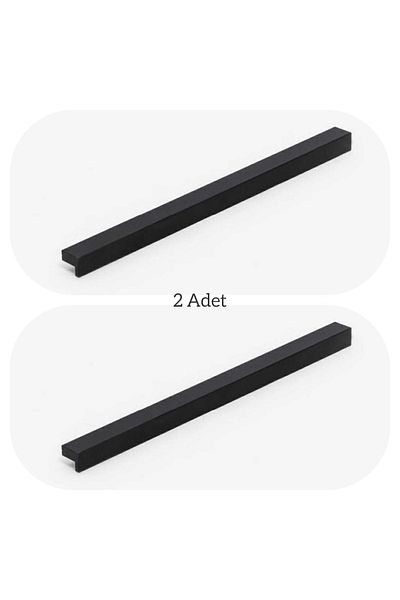 ARON (2 PCS) Lama 320 L Handle (MATTE BLACK) Furniture Cloakroom Drawer Cabinet Handle 320mm
