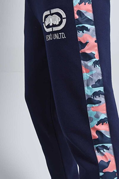 ECKO UNLTD Lacivert Erkek Şeritli Eşofman Alt NEVADA JOGGER