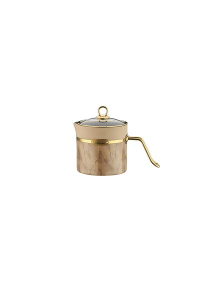 Brioni Selection Plus 2.0 Lt Fireproof Non-Stick Cream Granite Milk Jug