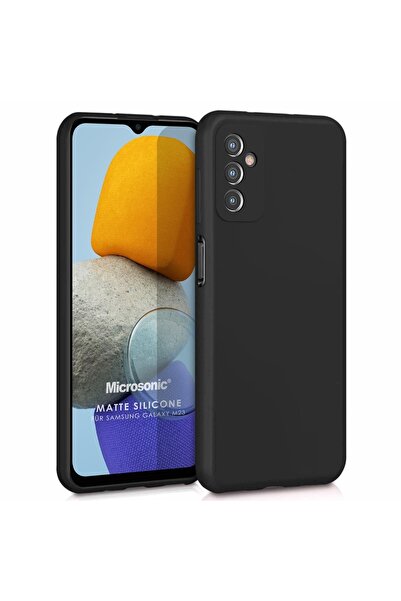 Microsonic Matte Silicone Samsung Galaxy M23 Kılıf Siyah
