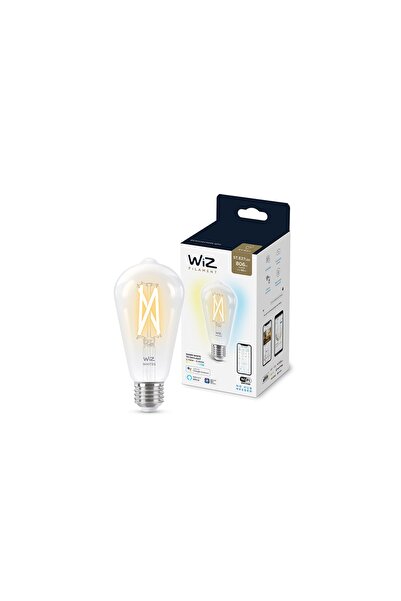 Wiz Wi-fi Beyaz Ambiyans Şeffaf Cam Akıllı Filament Ampul St64-e27