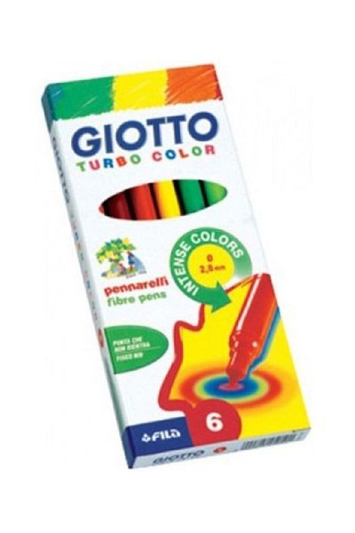 Giotto Gıotto Turbo Color 6-Piece Felted Pen 415000
