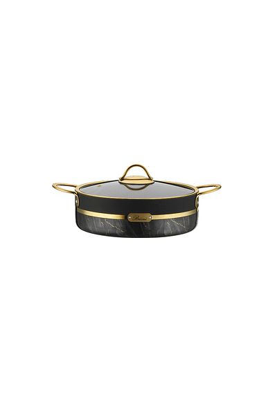 Brioni Selection Plus 26 cm Non-Flammable Non-Stick Black Granite Flat Rice Pot