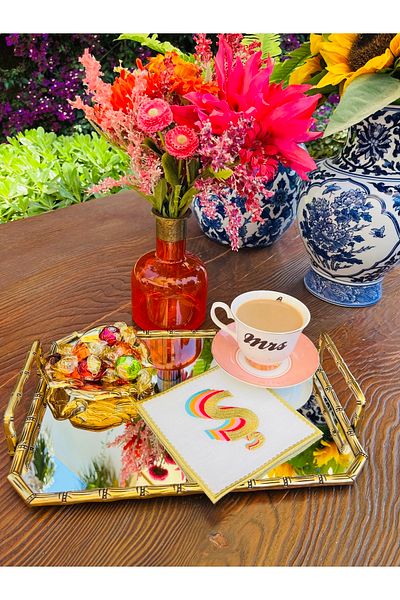 ge living Rainbow Sh Letter Cocktail Napkin (1 Piece)