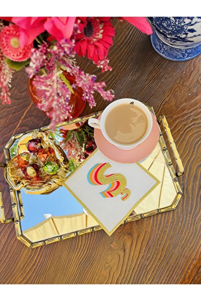 ge living Rainbow Sh Letter Cocktail Napkin (1 Piece)