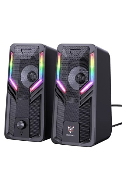 VİPONLİNE Onıkuma G6 Rgb Atmosfer Işığı Stereo Bas 3.5mm Aux Usb Kablolu Hopa...