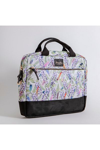 BloominBag حقيبة كمبيوتر محمول/ماك بوك مقاس 15.6 بوصة من Fuzzy Blossom