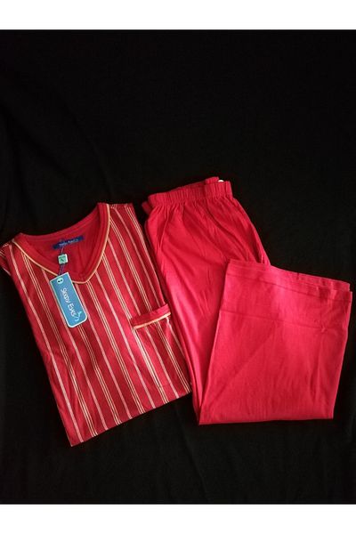 Sleepy Men's Summer Short Sleeve Capri Pajama Set