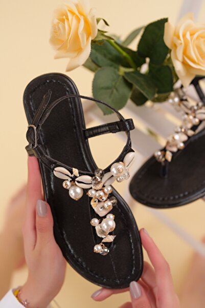 PASSAGE SHOES 6174 Γυναικεία σανδάλια με κοχύλι