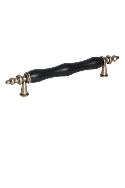 Arion Porselen Kulp Dolap Çekmece Mobilya Mutfak Çocuk Kulbu Asos128 Mat Siyah