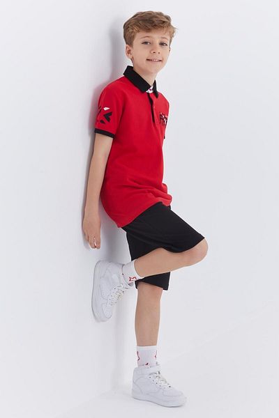Black and red polo sweatsuit sales