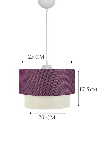 EvLight Deko Pasta 25 Piece Purple White Pendant Lamp Chandelier