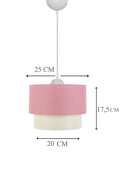 EvLight Deko Pasta 25 Piece Pink White Pendant Lamp Chandelier