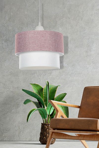 EvLight Deko Pasta 25 Piece Dried Rose White Pendant Lamp Chandelier