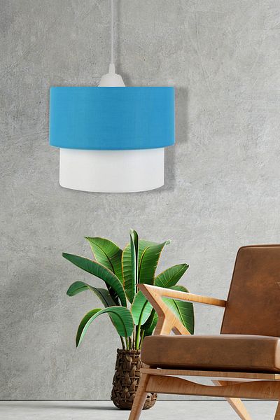 EvLight Deko Pasta 25' Blue White Pendant Lamp Chandelier